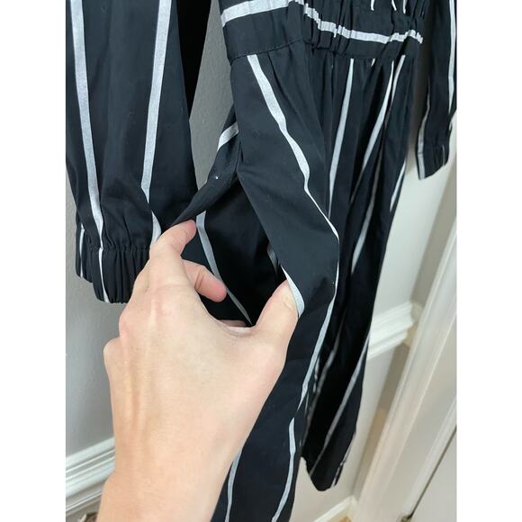 J. Crew Black and White Striped Dress - Picture 3 of 13